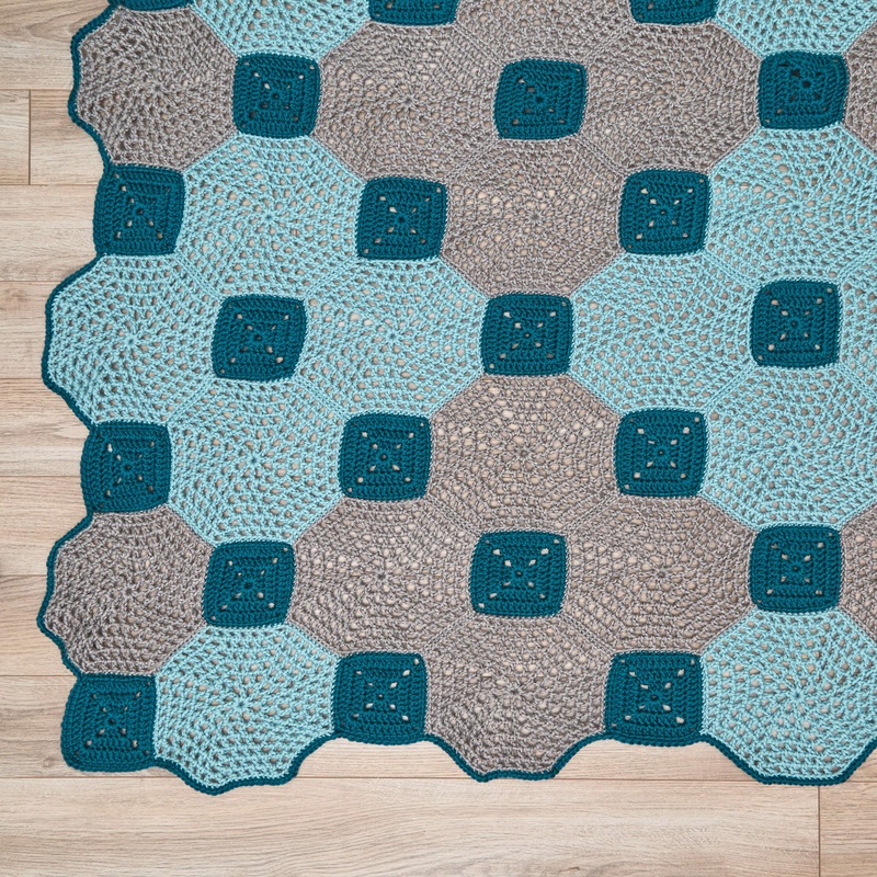 Red Heart Crochet Evening Breeze Throw