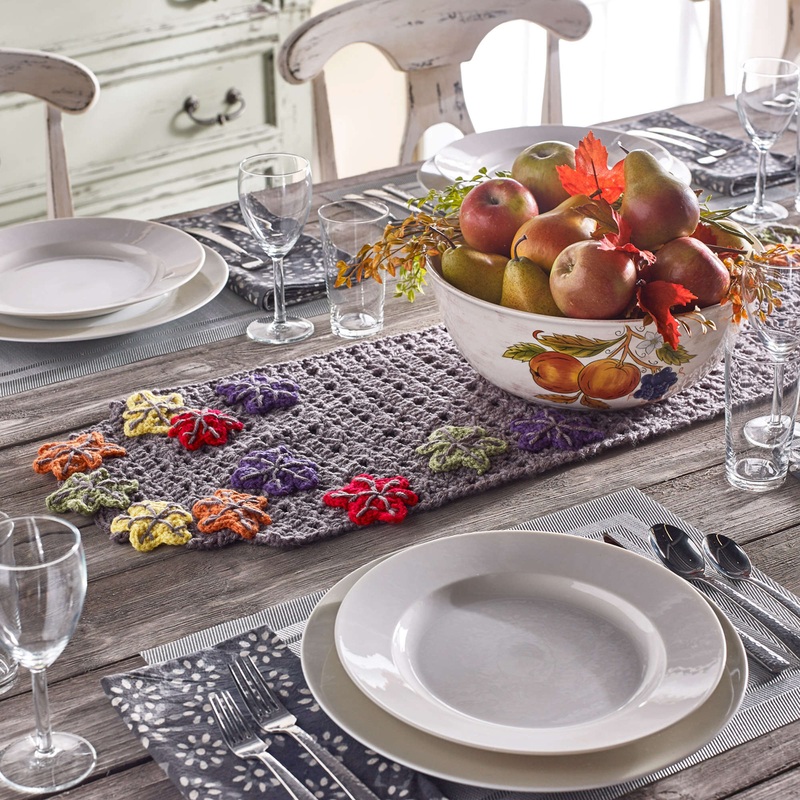 Red Heart Crochet Fall Table Runner