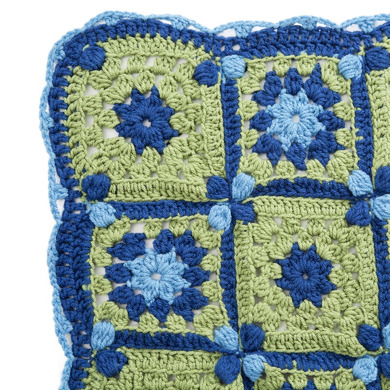 Red Heart Crochet Flower Path Throw
