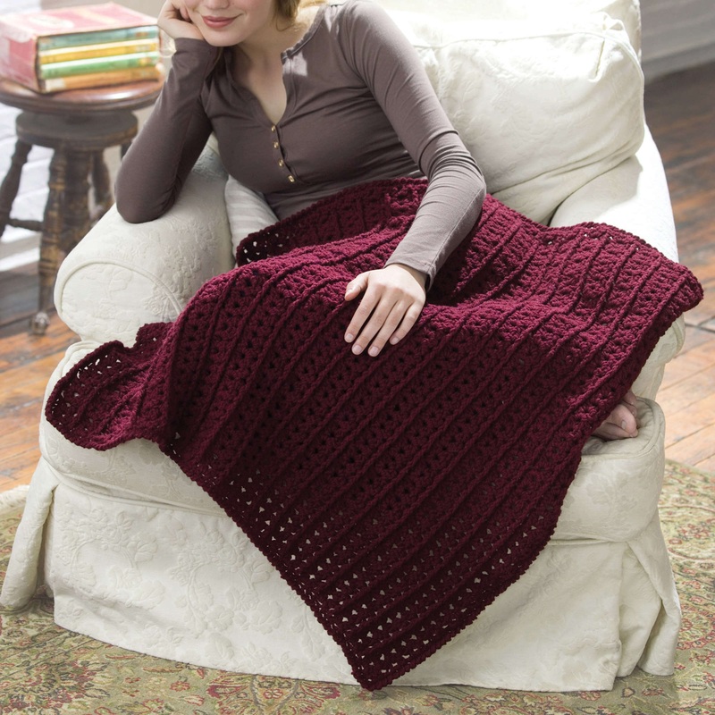 Red Heart Crochet Lap Throw|Default Title|Single Size