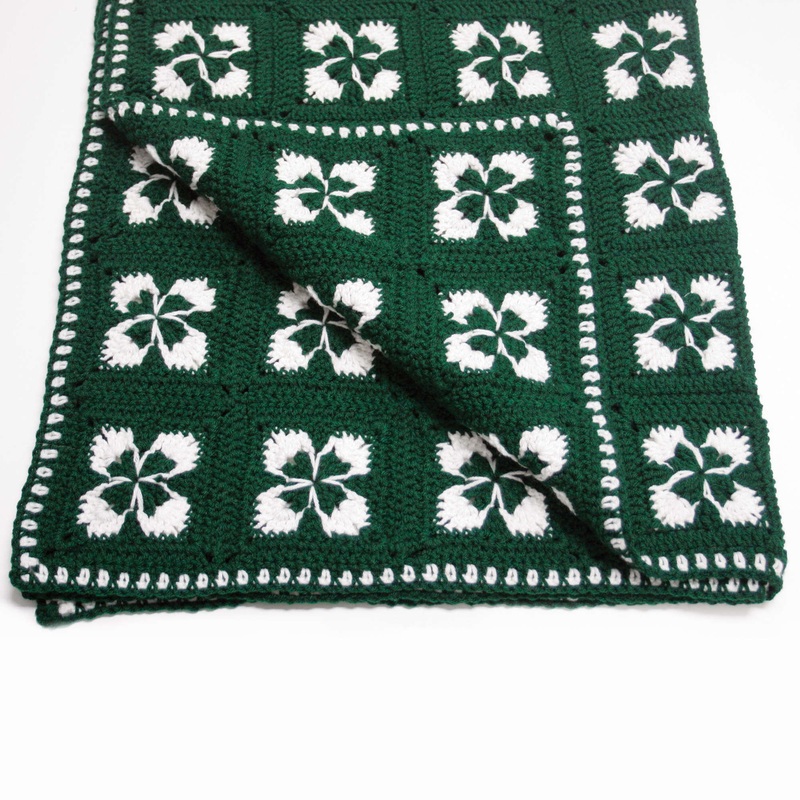 Red Heart Crochet Shamrock Afghan