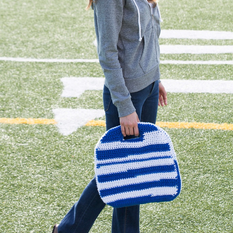 Red Heart Crochet Stadium Seat Cover