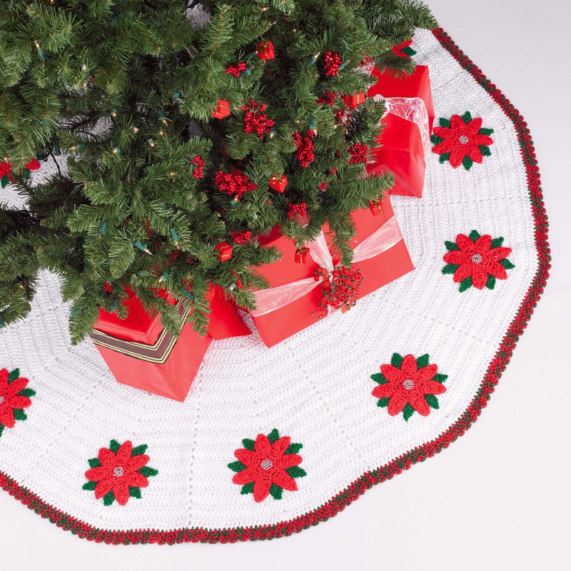 Red Heart Crochet Tree Skirt|Single Size