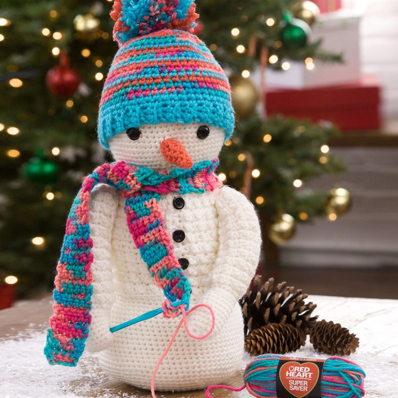 Red Heart Crocheting Snowman|Single Size