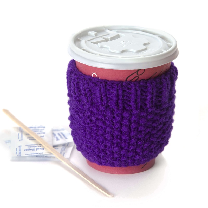 Red Heart Knit Cup Cozy|Single Size