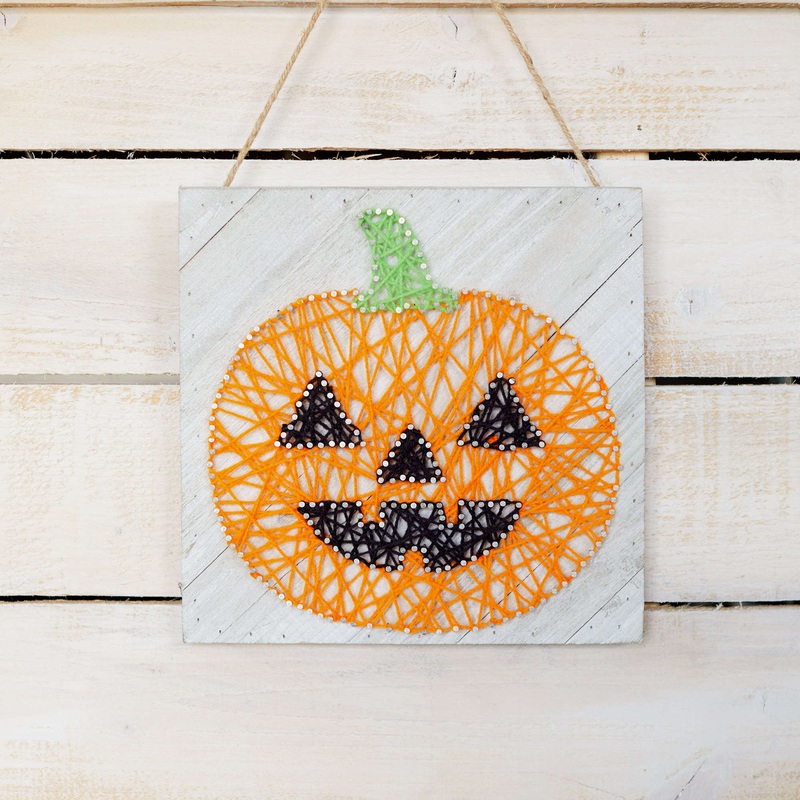 Red Heart Craft Jack O’ Lantern Nail Art