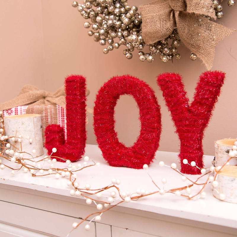 Red Heart Craft Joyful Sparkle Letters