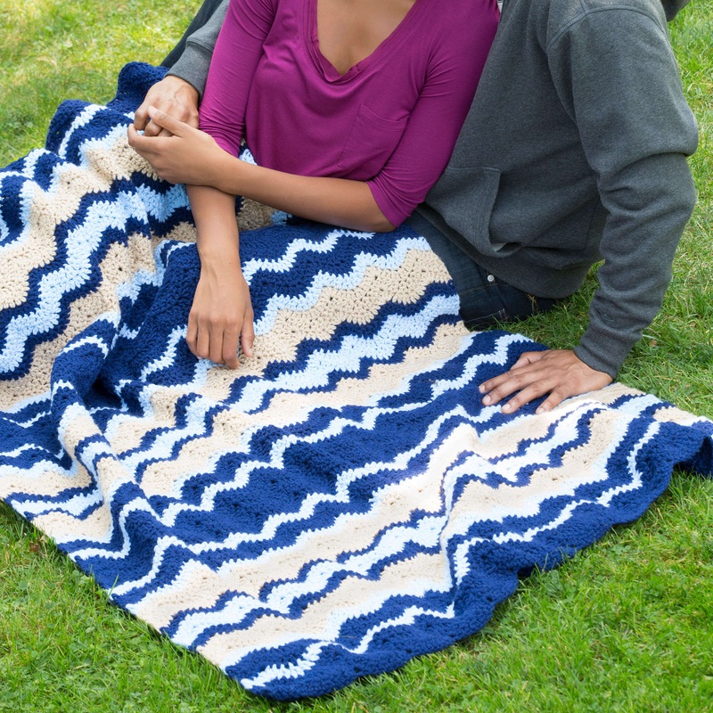 Red Heart Crochet French Country Throw