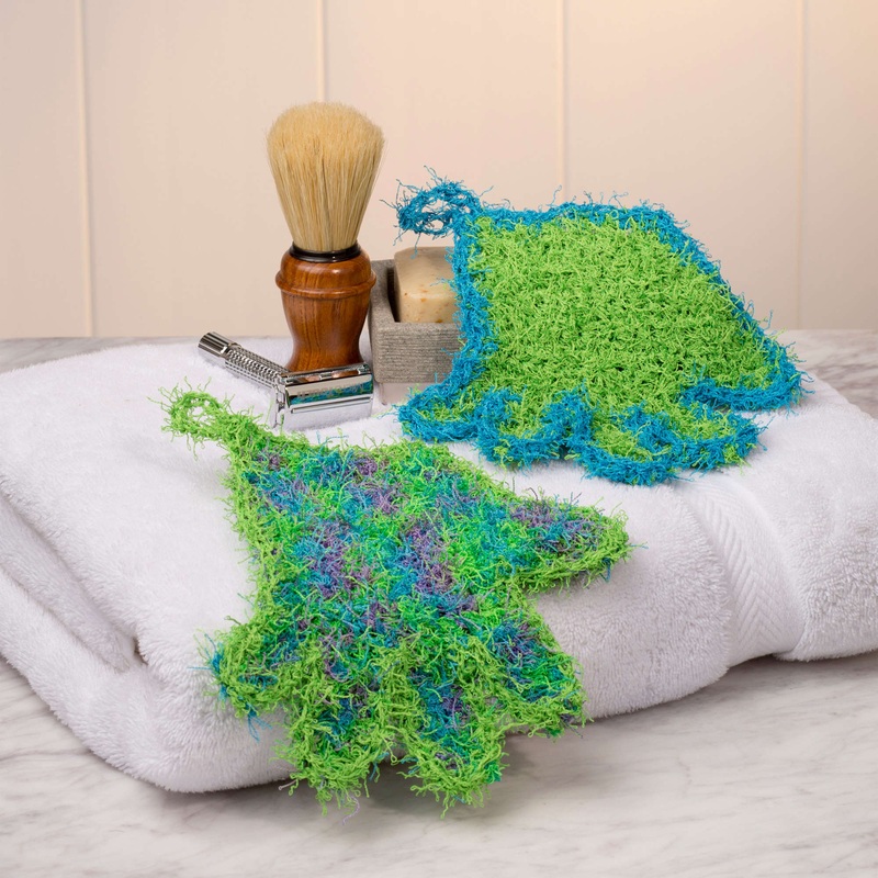 Red Heart Crochet Give a Hand Scrubby