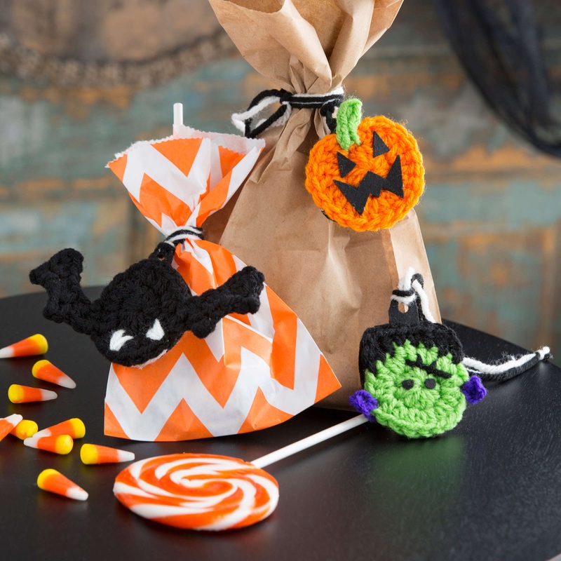 Red Heart Crochet Halloween Gift Trims