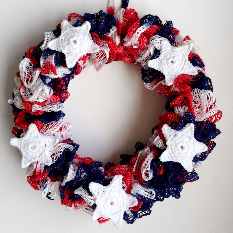 Red Heart Crochet Hang With Pride Wreath