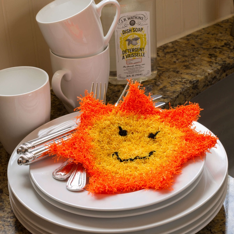 Red Heart Crochet Happy Sun Scrubby