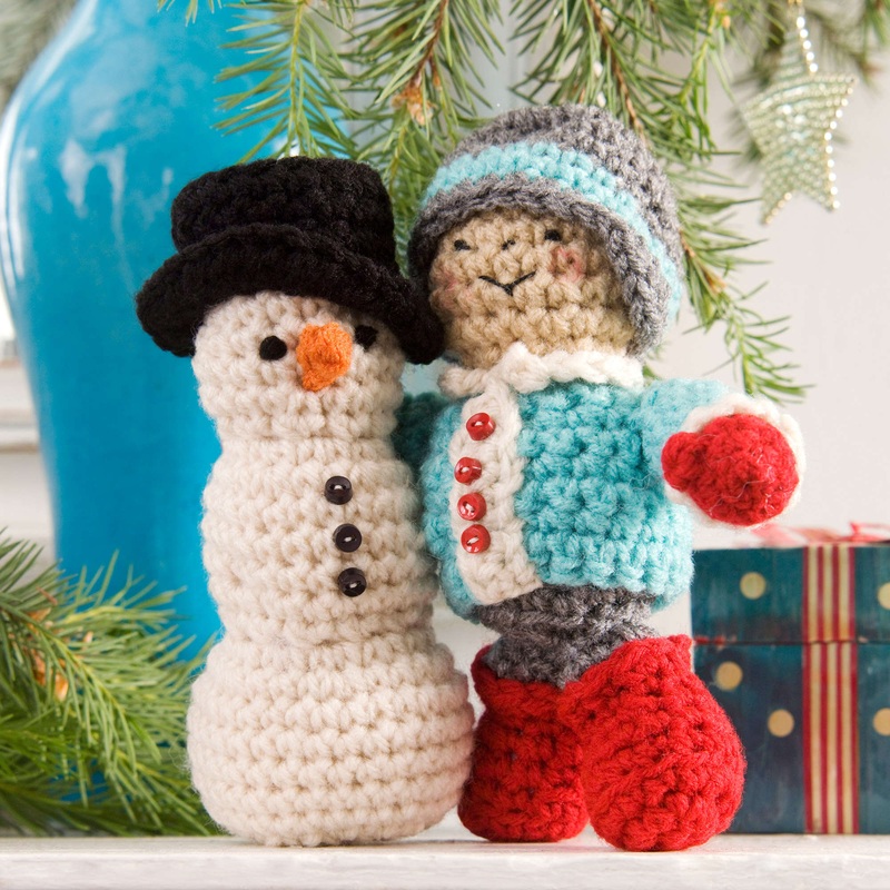 Red Heart Crochet His First Snowman
