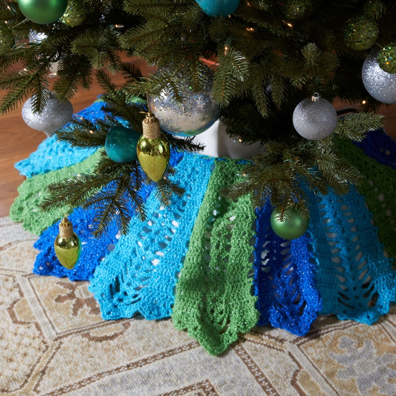 Red Heart Crochet Holiday Tree Skirt