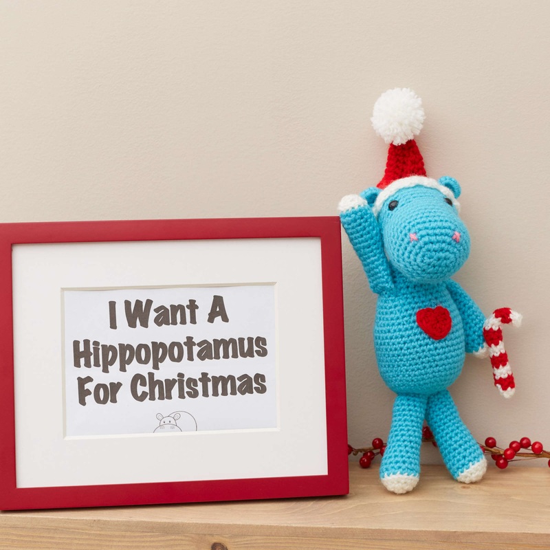 Red Heart Crochet I Want a Hippopotamus for Christmas