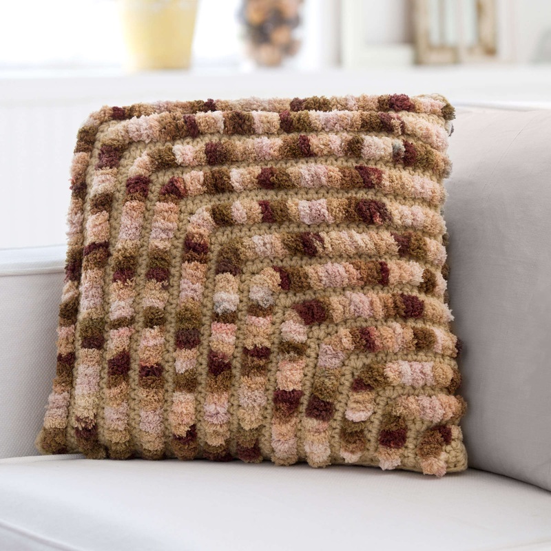 Red Heart Crochet Increasing Angles Pillow