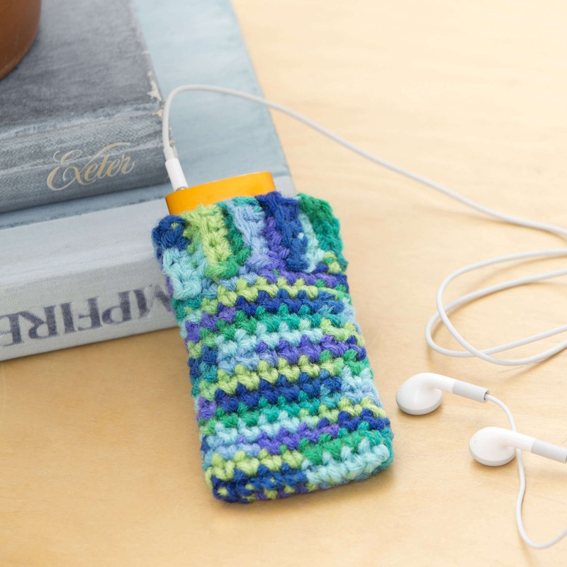 Red Heart Crochet Ipod Cozy|Single Size