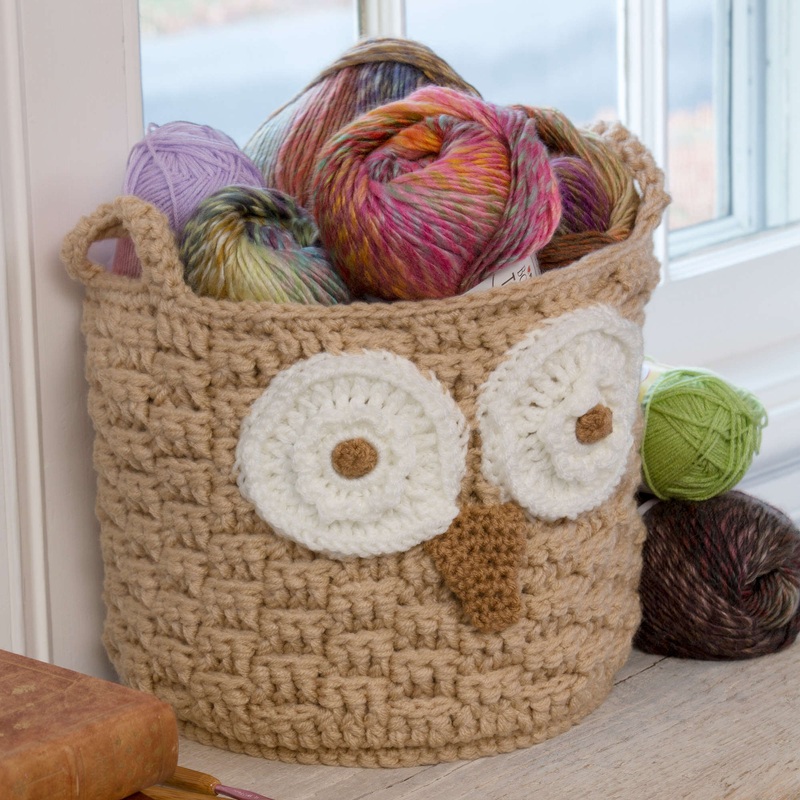 Red Heart Crochet It’s a Hoot Owl Container