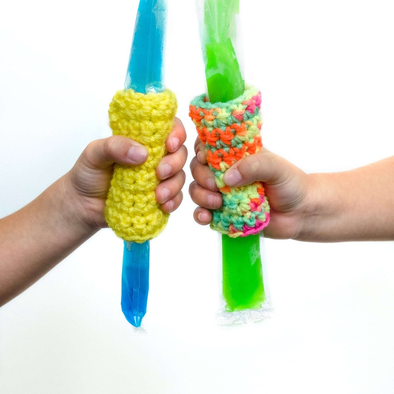 Red Heart Freezer Pop Cozy to Crochet