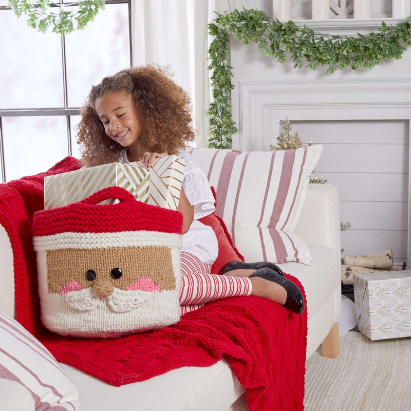 Red Heart Have a Cool Yule Knit Throw