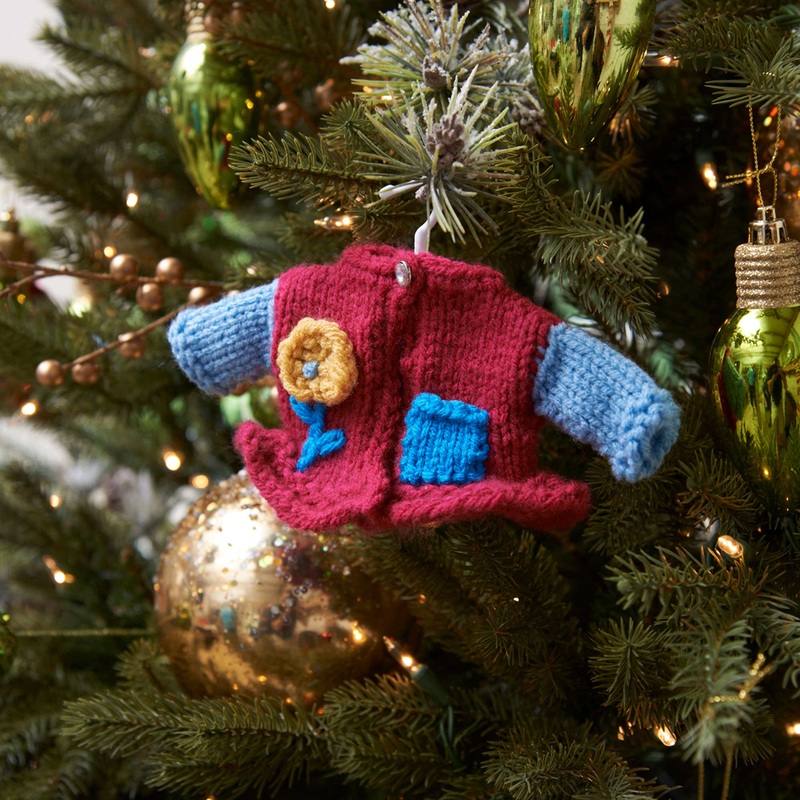 Red Heart Knit Girlie Fashion Sweater Ornament