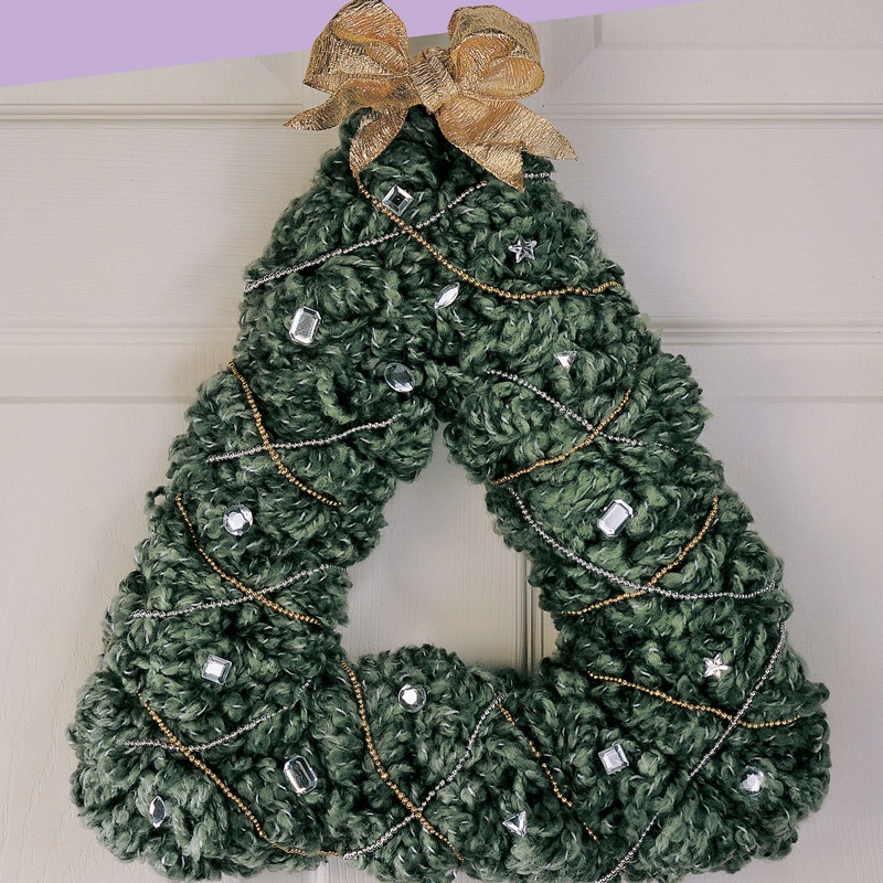 Red Heart Craft Oh Christmas Tree Wreath