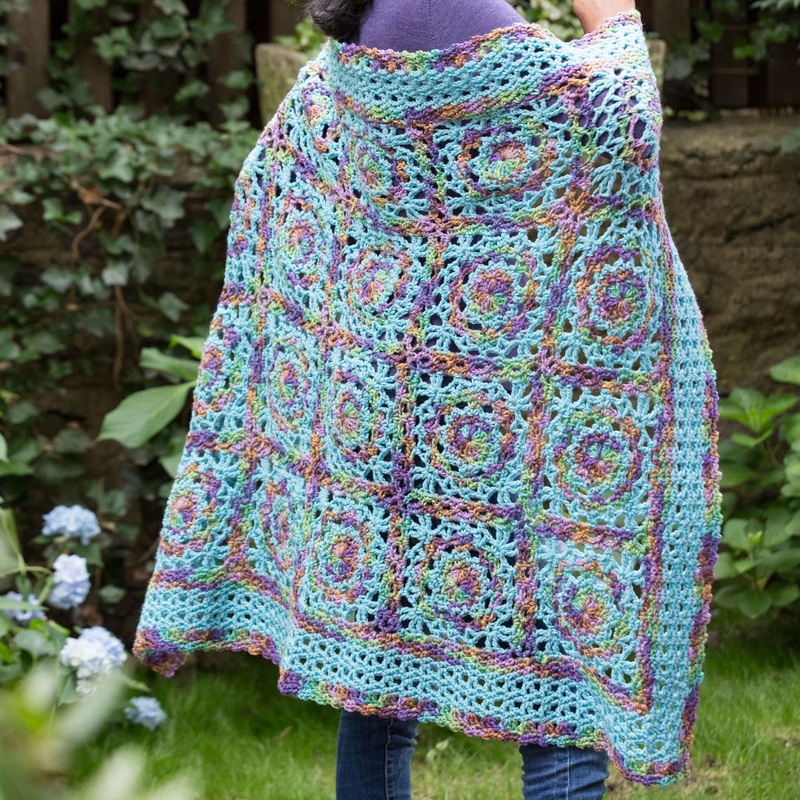 Red Heart Crochet Lacy Monet Throw