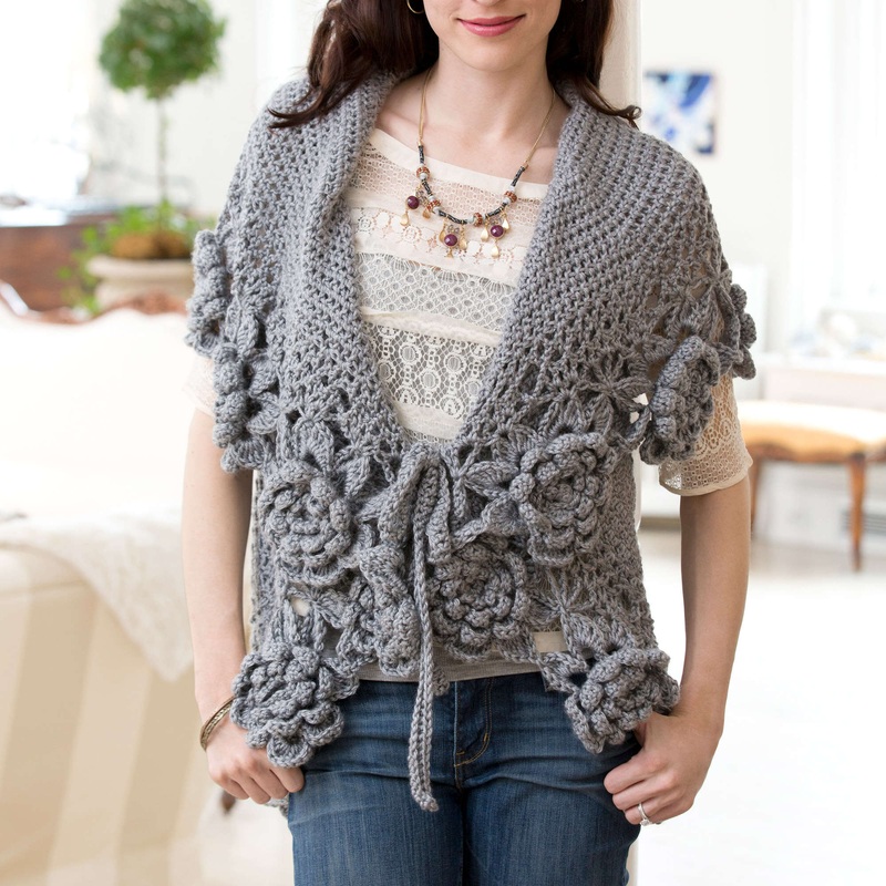 Red Heart Crochet Love This Cardi