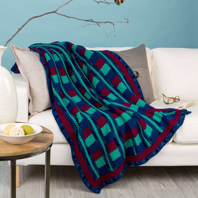 Red Heart Crochet Luxurious Comfort Throw