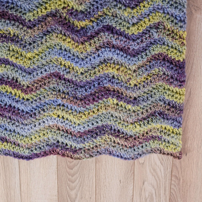 Red Heart Crochet Make Waves Throw