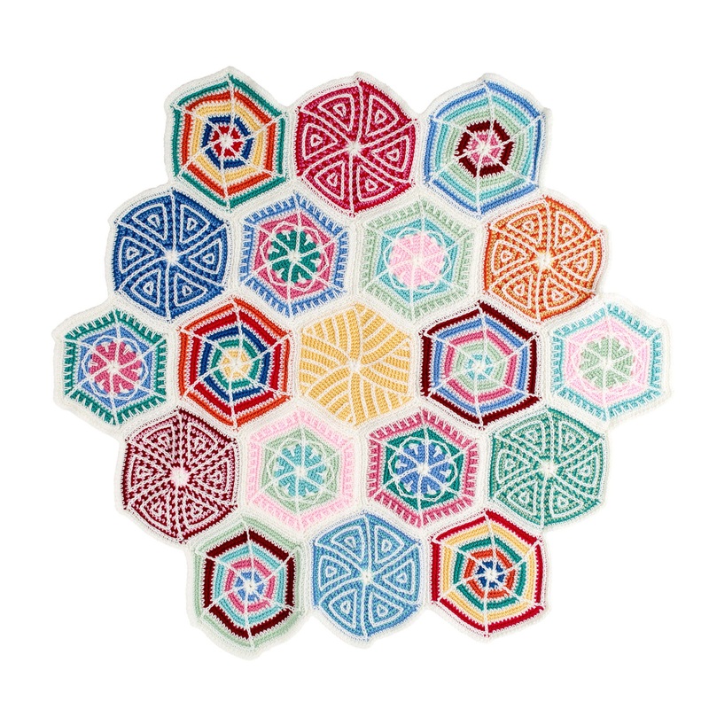 Red Heart Crochet Mandala Sampler Throw