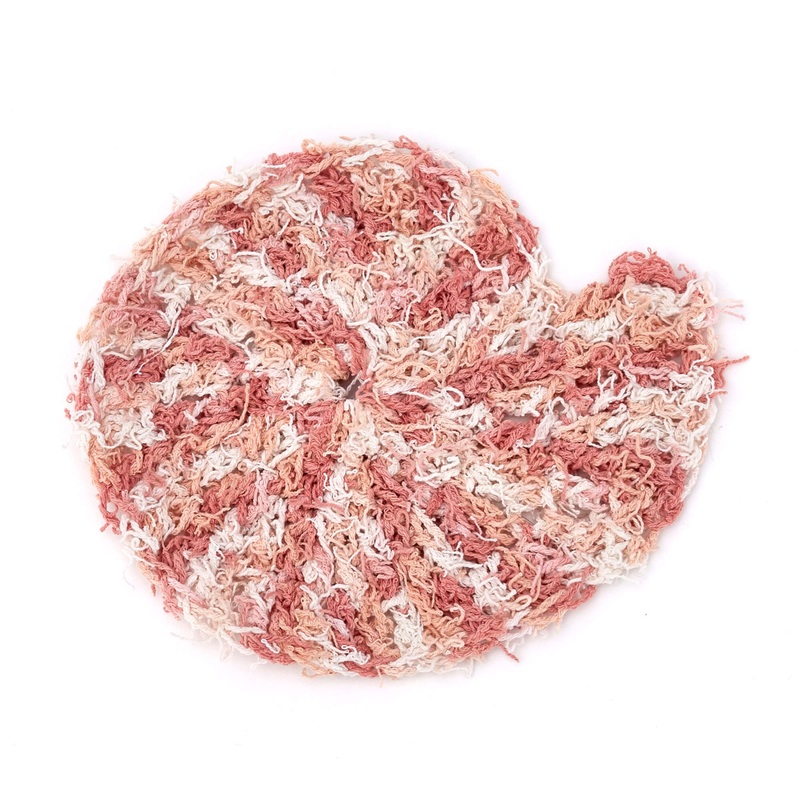 Red Heart Crochet Nautilus Shell Scrubby