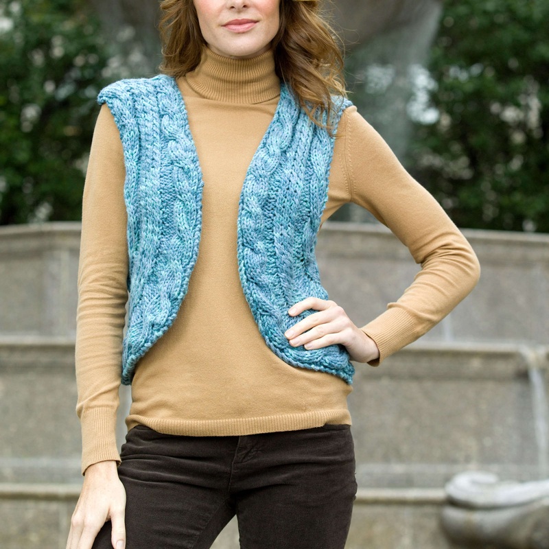 Red Heart Knit Cabled Vest|2XL|Large|Medium|Small|XL