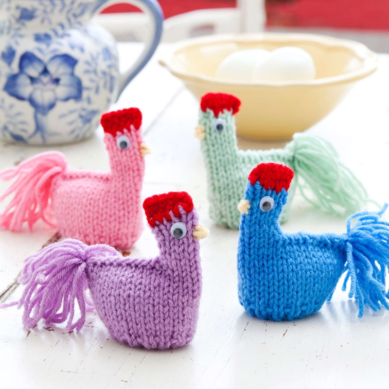 Red Heart Knit Mama Hen Cozies