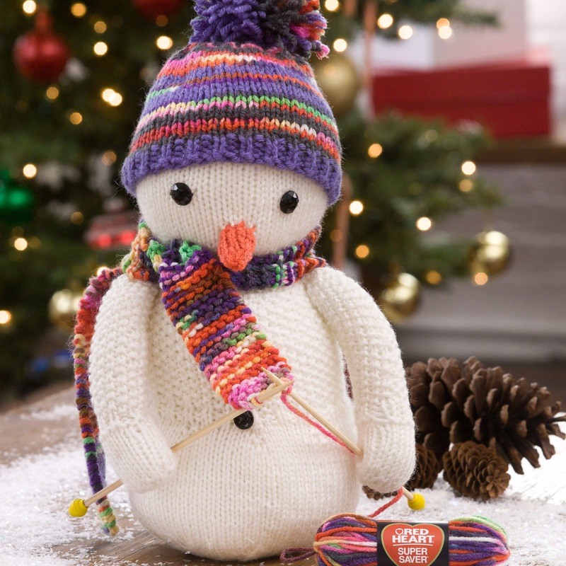 Red Heart Knitting Snowman|Single Size