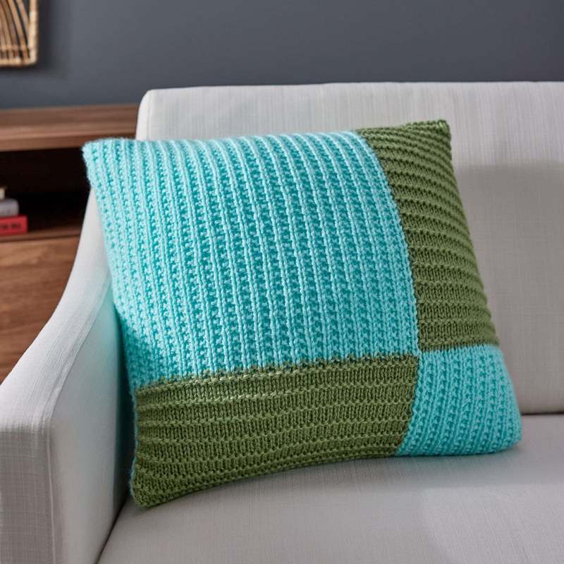 Red Heart Modern Knit Pillow|Single Size