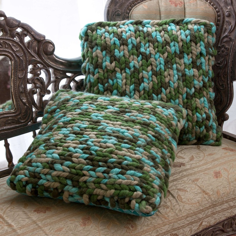 Red Heart On Trend Knit Pillows