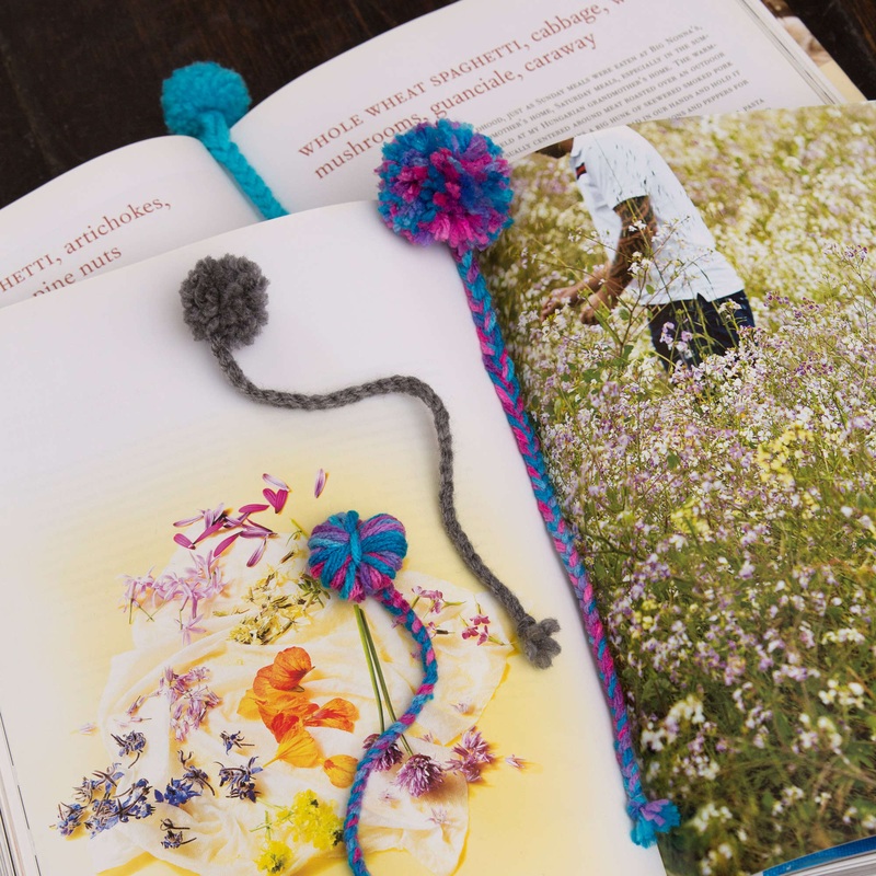 Red Heart Craft Pompom Bookmark