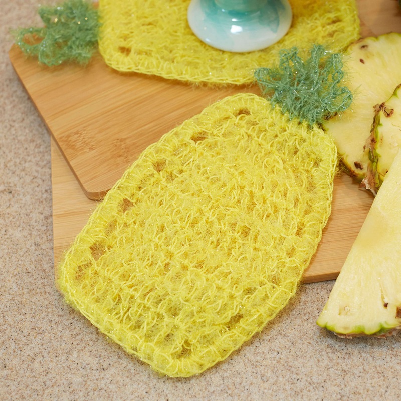 Red Heart Crochet Pineapple Scrubby Dishcloth