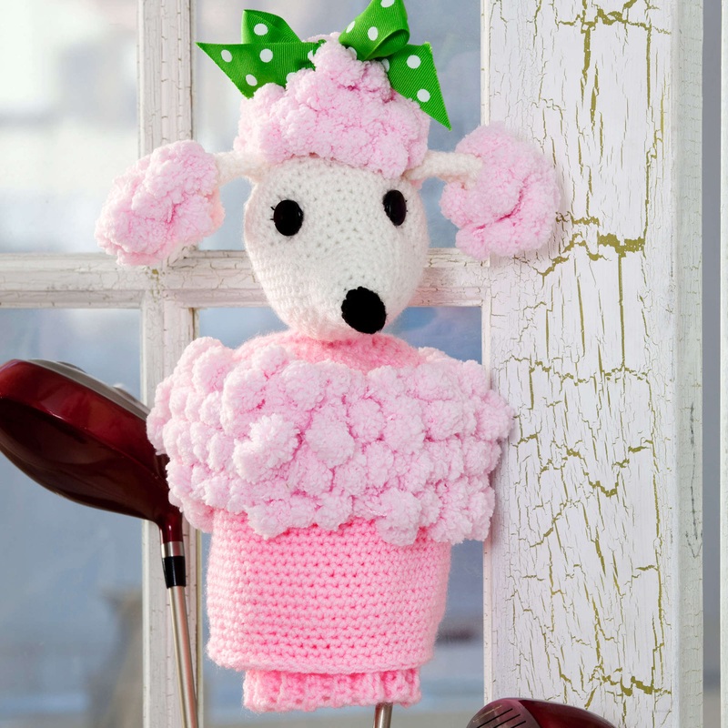 Red Heart Crochet Poodle Golf Club Cover