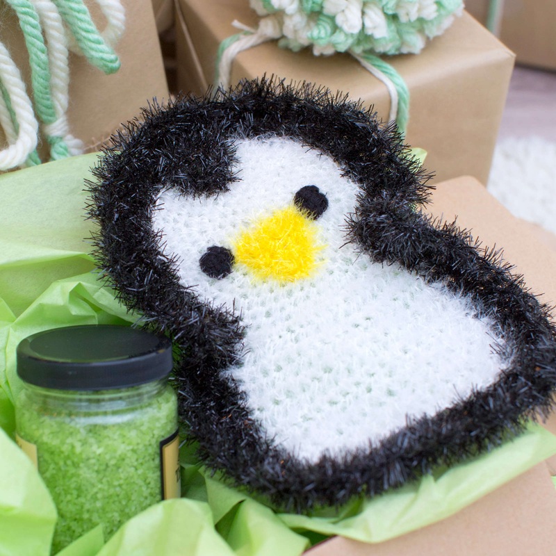 Red Heart Crochet Precious Penguin Scrubby