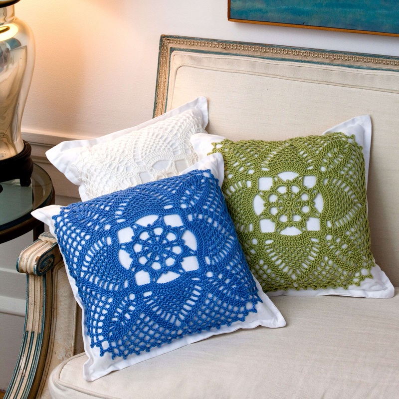 Red Heart Crochet Pretty Pillows