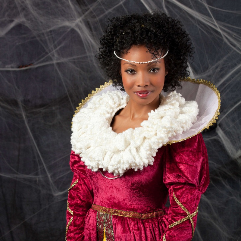 Red Heart Crochet Queens Ruff Collar