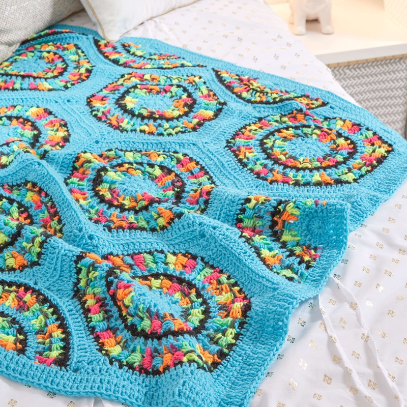 Red Heart Crochet Retrospective Throw