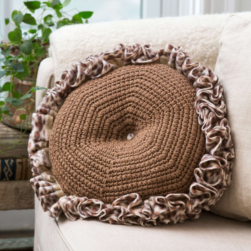 Red Heart Crochet Rumba Pillow