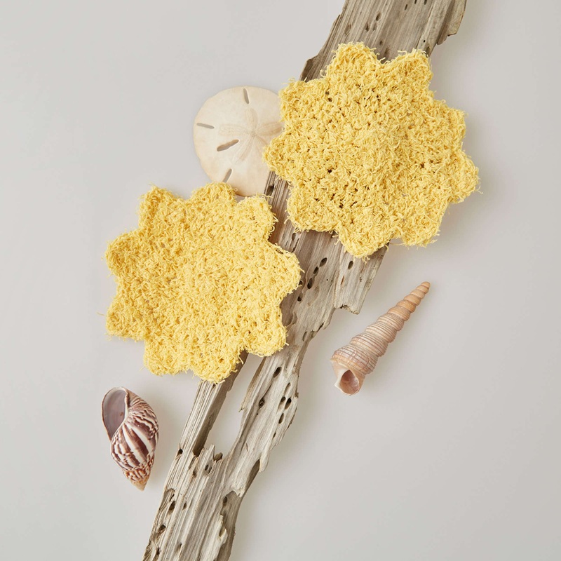 Red Heart Crochet Set of Suns Scrubby