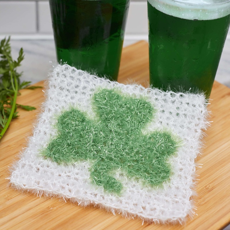 Red Heart Crochet Shamrock Scrubby