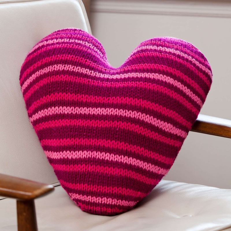 Red Heart Knit Pillow Talk|Single Size