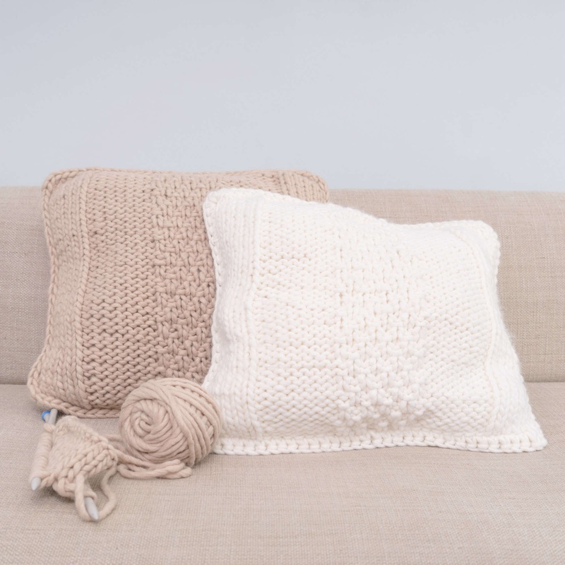 Red Heart Knit Roma Cushions|Single Size