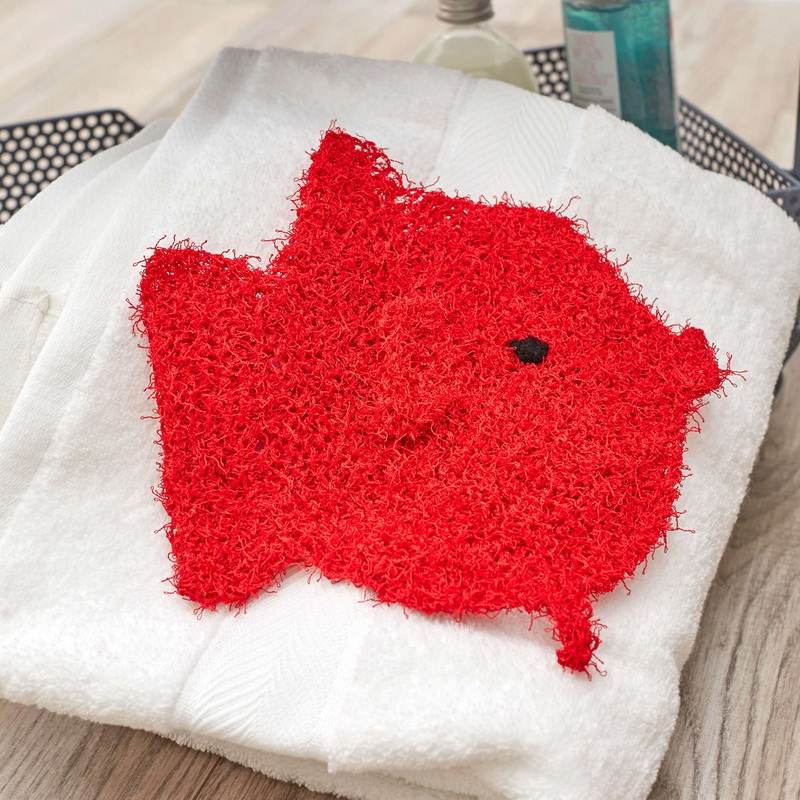 Red Heart Knit School of Fish Scrubbies